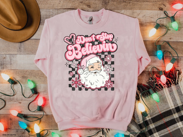 Don’t stop believing pink Christmas