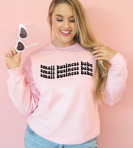 Small Business Babe Crewneck Sweatshirt