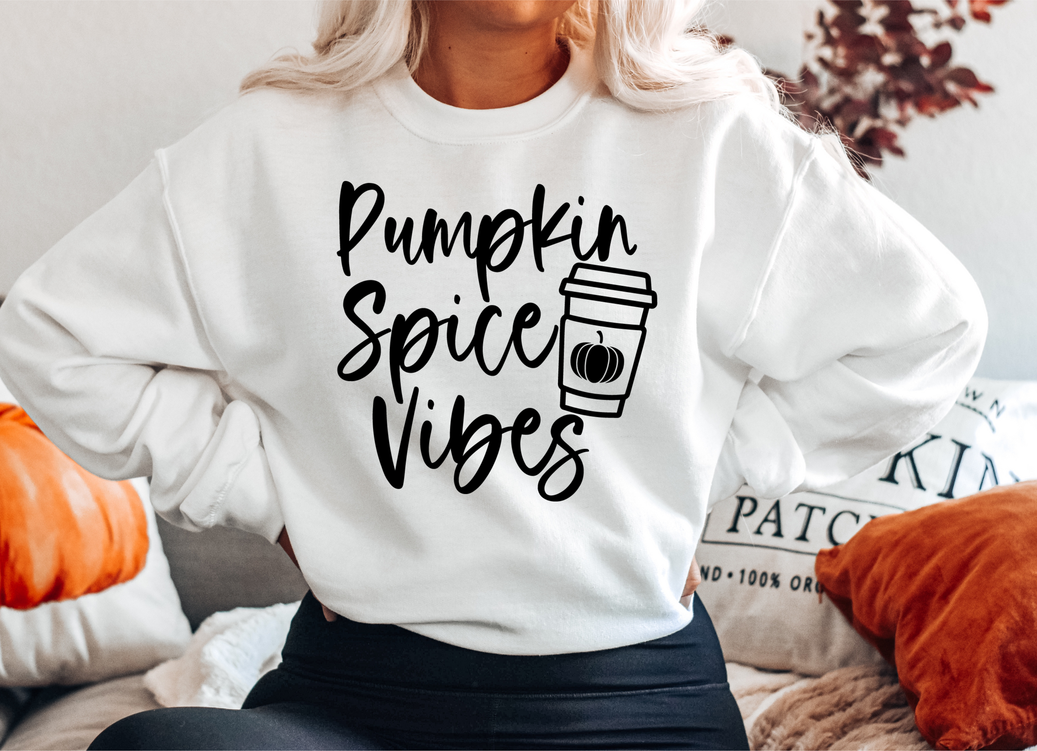 Pumpkin Spice Vibes Crewneck Sweatshirt
